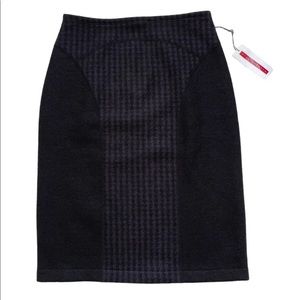 NWT Ryan Roberts Womens Black Wool Skirt Sz XS
